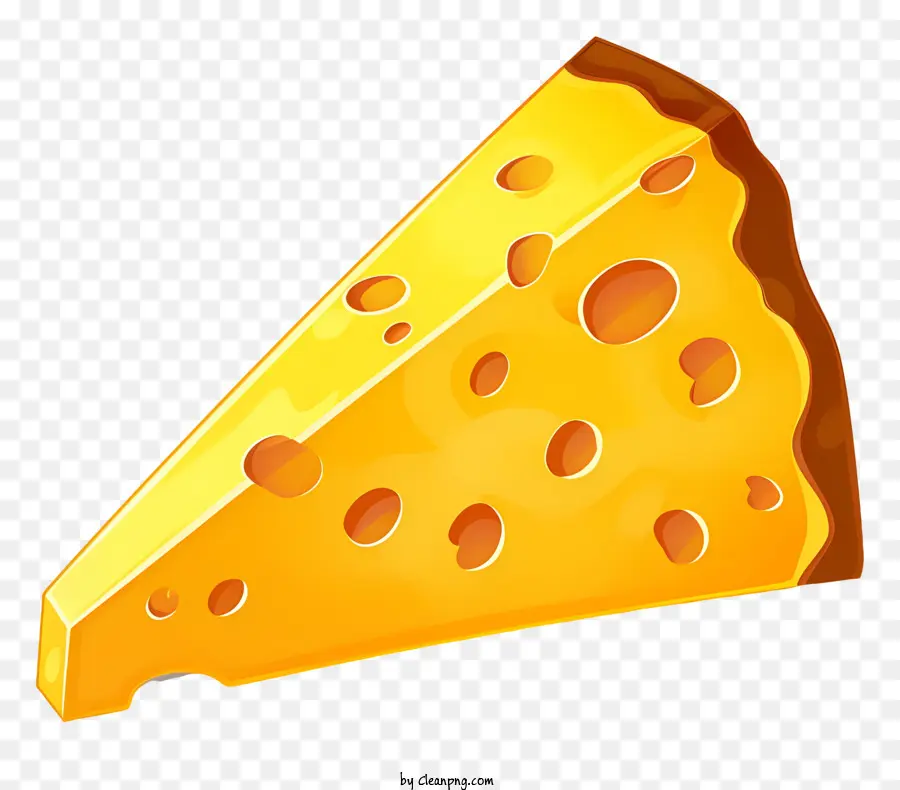 Formaggio giallo rotondo rotondo buccia per formaggio - Fetta di formaggio giallo rotondo con buco, scorza