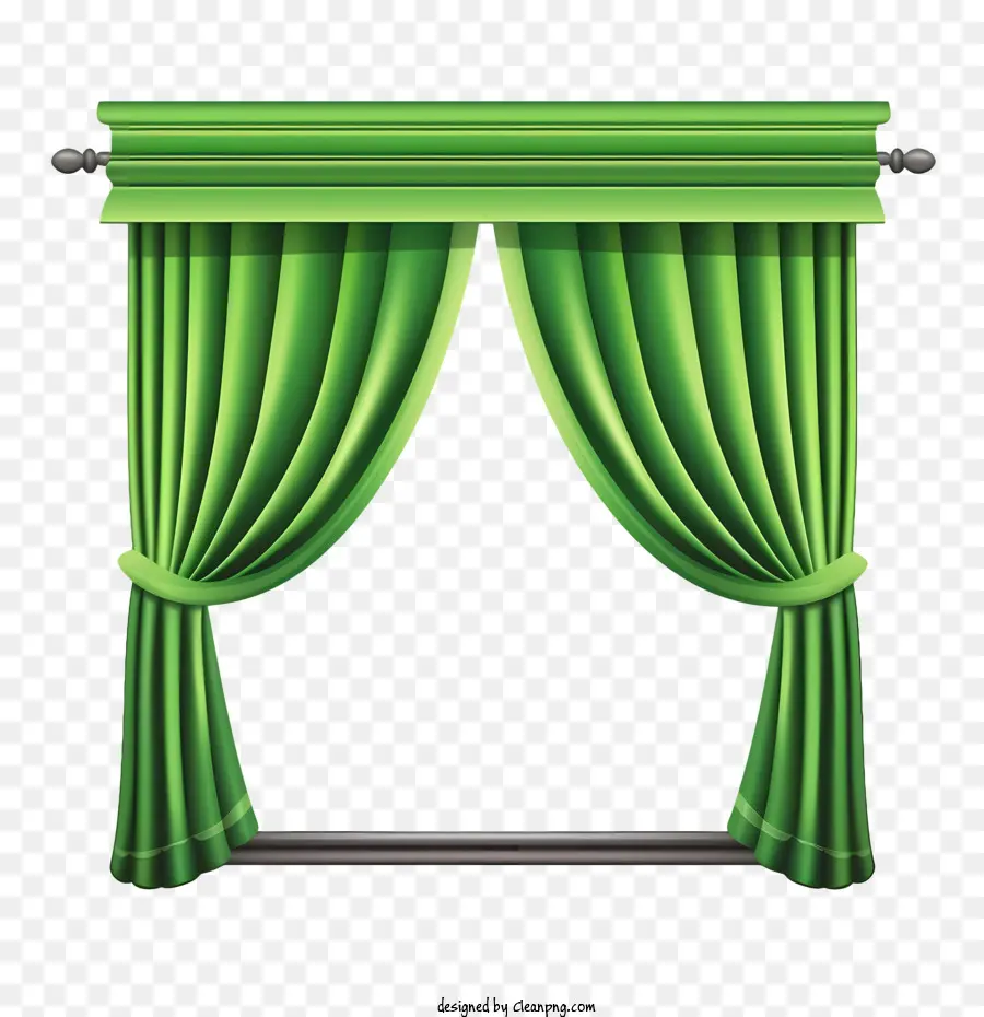 tenda tende verde drappeggio della finestra verde - 