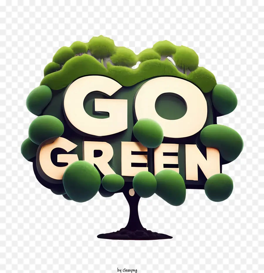 Go Green Green thân thiện với môi trường có ý thức về môi trường - 