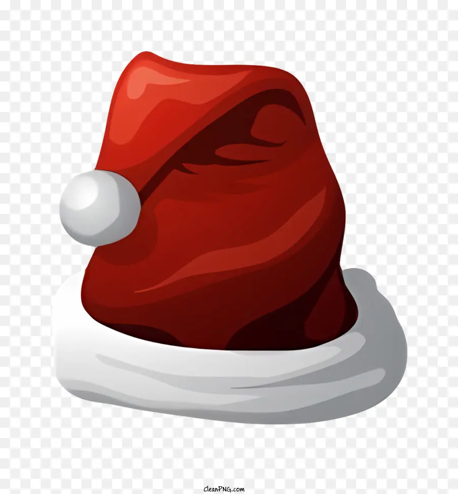 Weihnachtsmann Hut - Roter Weihnachtsmütze aus Stoff