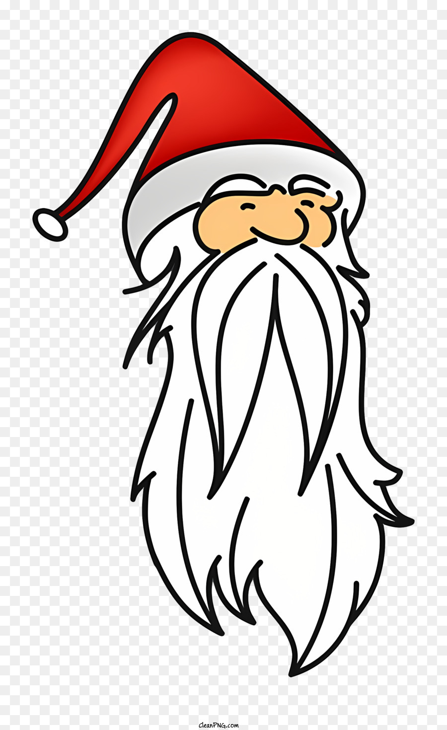 Santa Claus Hat Watercolormerry Christmas Clipart Stock Illustration  2314960199 | Shutterstock