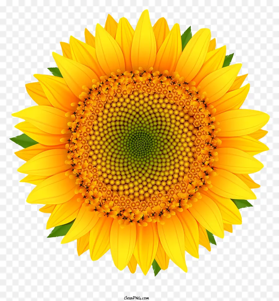 Florale Schönheit - Nahaufsicht einer hellen Sonnenblume