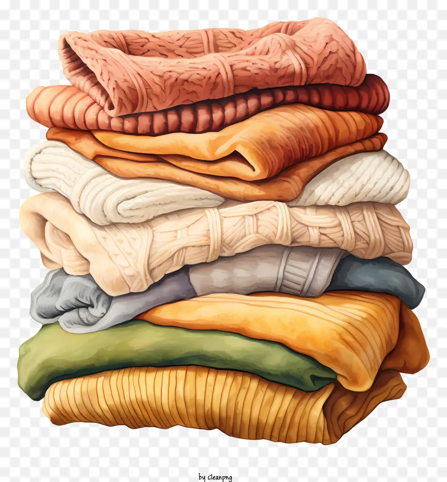 vecchi maglioni di lana in lana abbigliamento maglioni sbiaditi - Pila di maglioni vecchi, usurati e sbiaditi con macchie
