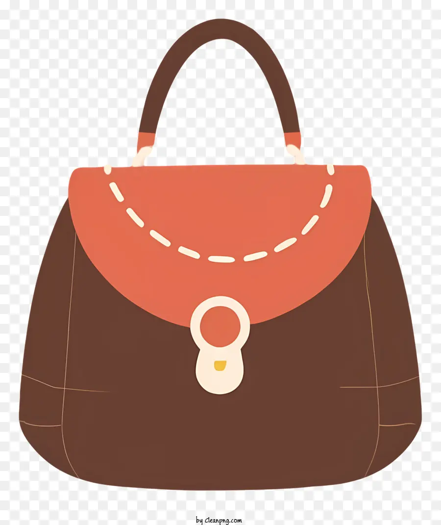 brown leather handbag zipper strap handle pink lining