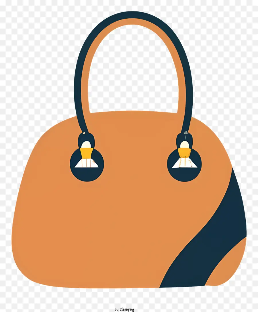 sacca arancione semplice accessorio per accessorio pratico design minimalista ogni giorno - Una borsa arancione con accenti bianchi e neri