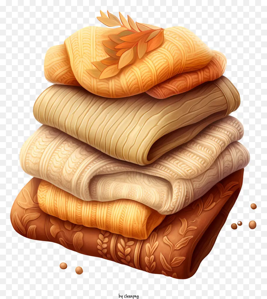 Wollpullover gemütliche Pullover Herbstpullover dicke Pullover Wollpullover - Gemütliche Wollpullover mit Herbstkürbis gestapelt