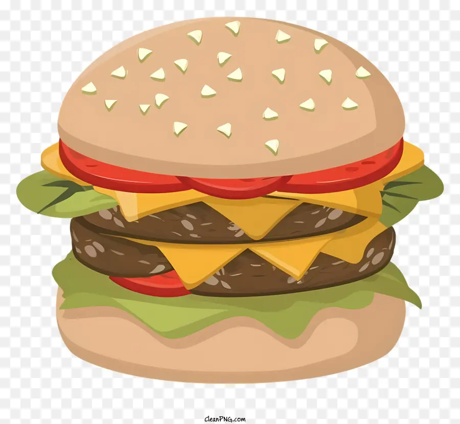 bánh hamburger - Hamburger ngon, thực tế với patty và pho mát ngon ngọt