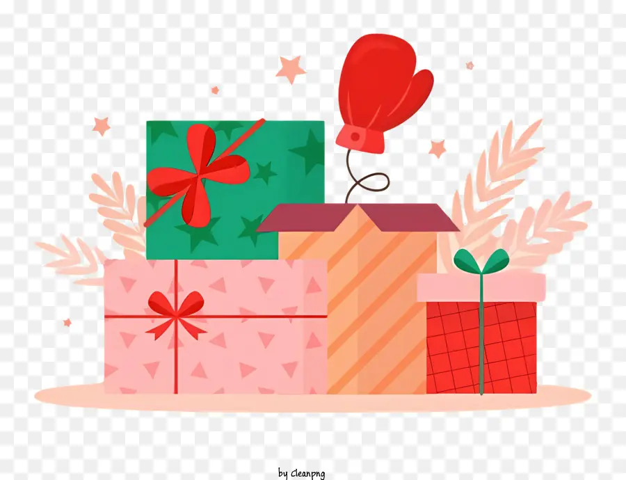 scatola regalo - Immagine dei regali con vari articoli da regalo
