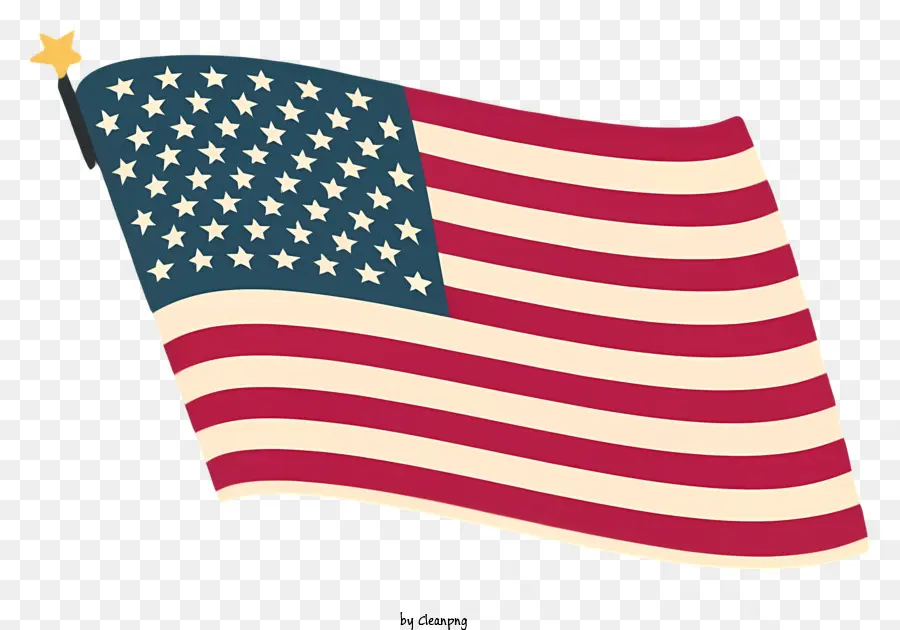 bandiera americana - Riepilogo: bandiera nazionale degli Stati Uniti con stelle