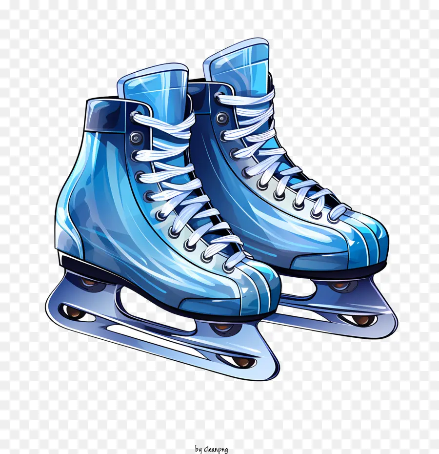Giày trượt băng trượt băng màu xanh băng trượt băng trượt băng trượt băng băng - 