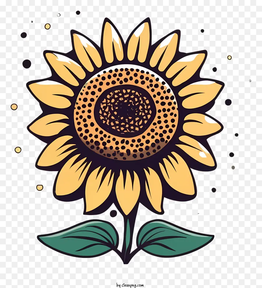 Sonnenblume - Leuchtend gelbe Sonnenblume mit dunkelbraunem Zentrum