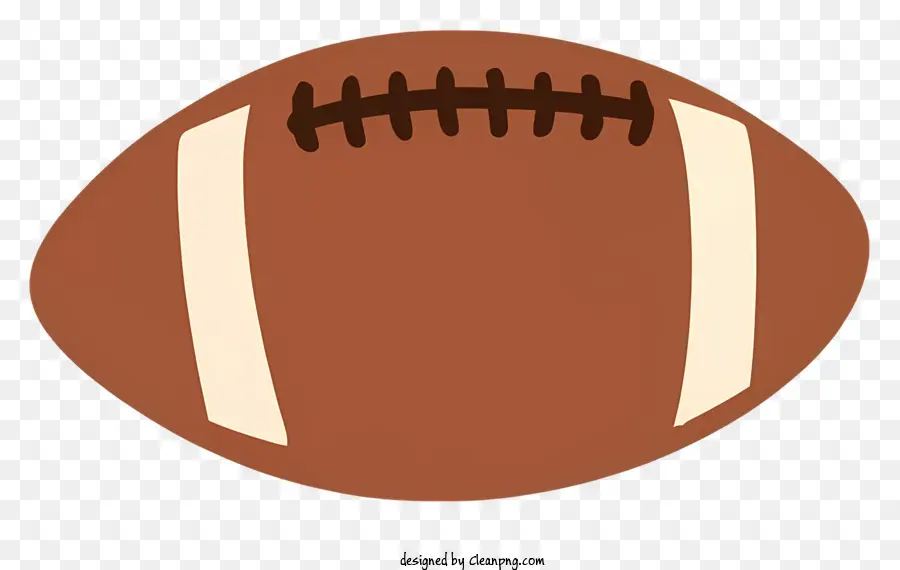 vintage football stylized football brown football white lace pattern football drawing