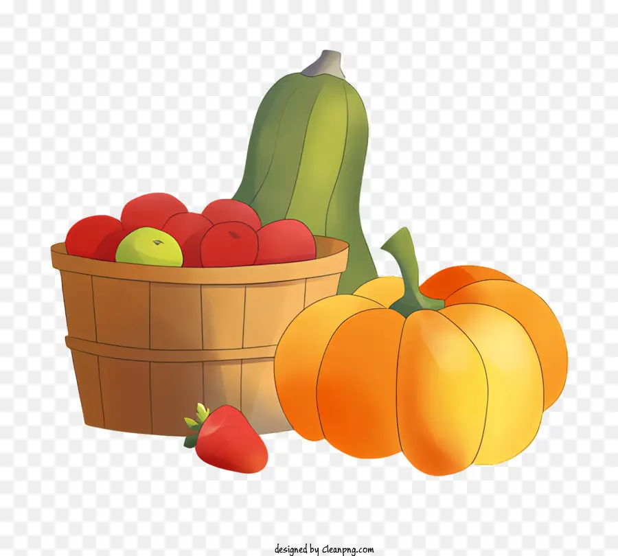 zucca - Frutta e zucca nell'immagine del raccolto autunnale