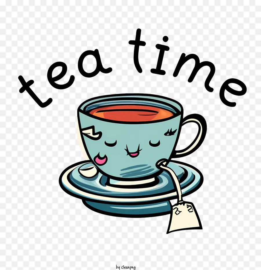 Tea Time Cup Tea Smile phim hoạt hình - 