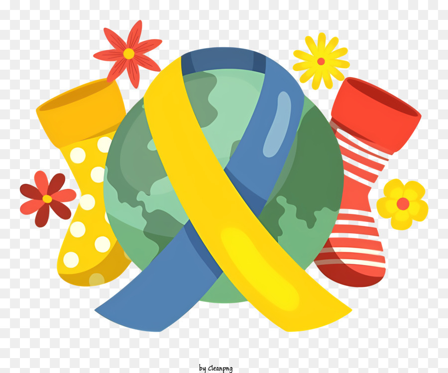 Nastro giallo - Globe con nastro giallo che simboleggia la speranza