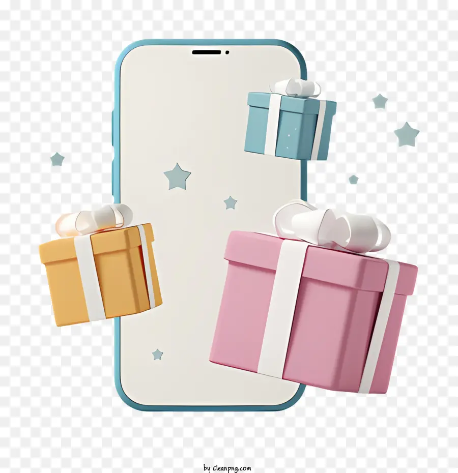 Regalo Icona - Telefono con regali, schermata di blocco attivo, stelle