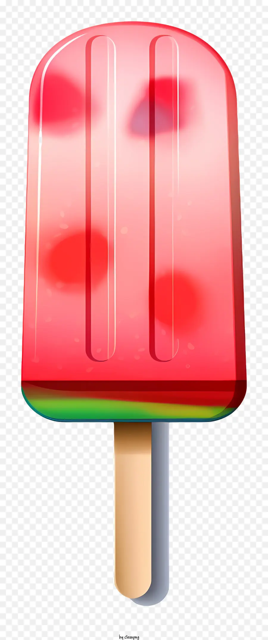 kem dưa hấu kem kem hình nón màu đỏ và màu xanh lá cây - Hình nón kem dưa hấu với topping anh đào