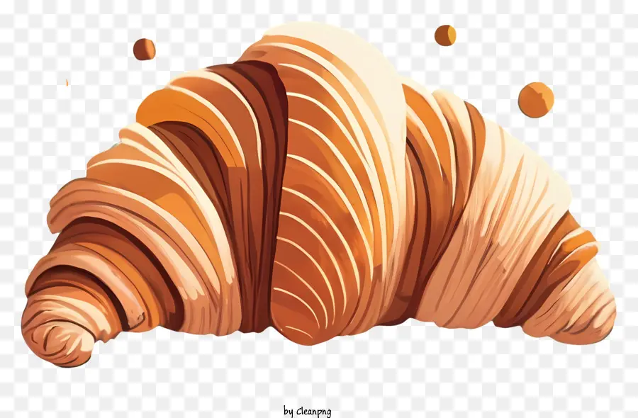 Bánh bánh quế nướng bánh ngọt vàng croissant - Bánh croissant nướng với bánh ngọt vàng