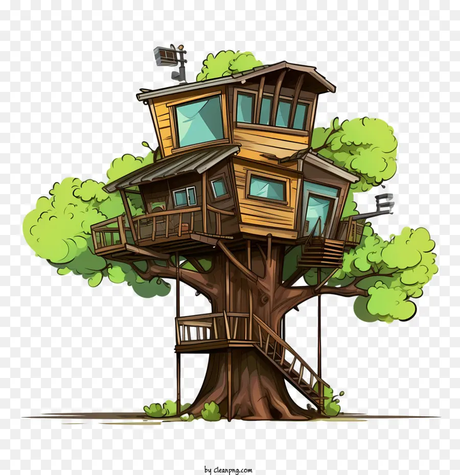 Baumhaus Baumhaus Haus auf einem Baum Holzbaum Haus Baumhaus Design - 