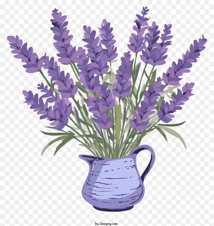 Blaue Vase Lavendel Blumen frische Blumen gesunde Blumen weiche Blütenblätter - Blaue Vase, Lavendelstrauß, frisch, beruhigend