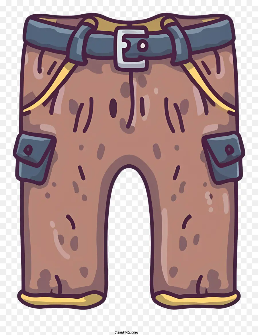 brown pants denim pants belted pants pants with pockets rugged pants