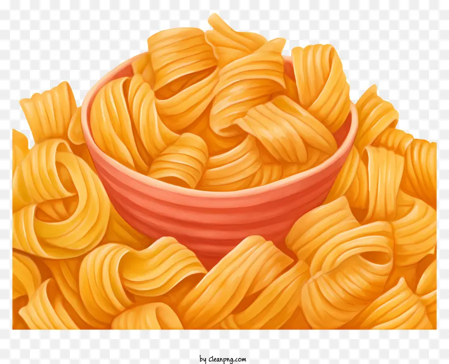 ciotola di pasta di colore giallo cotto noodles sottili - Immagine ravvicinata della pasta gialla cotta nella ciotola