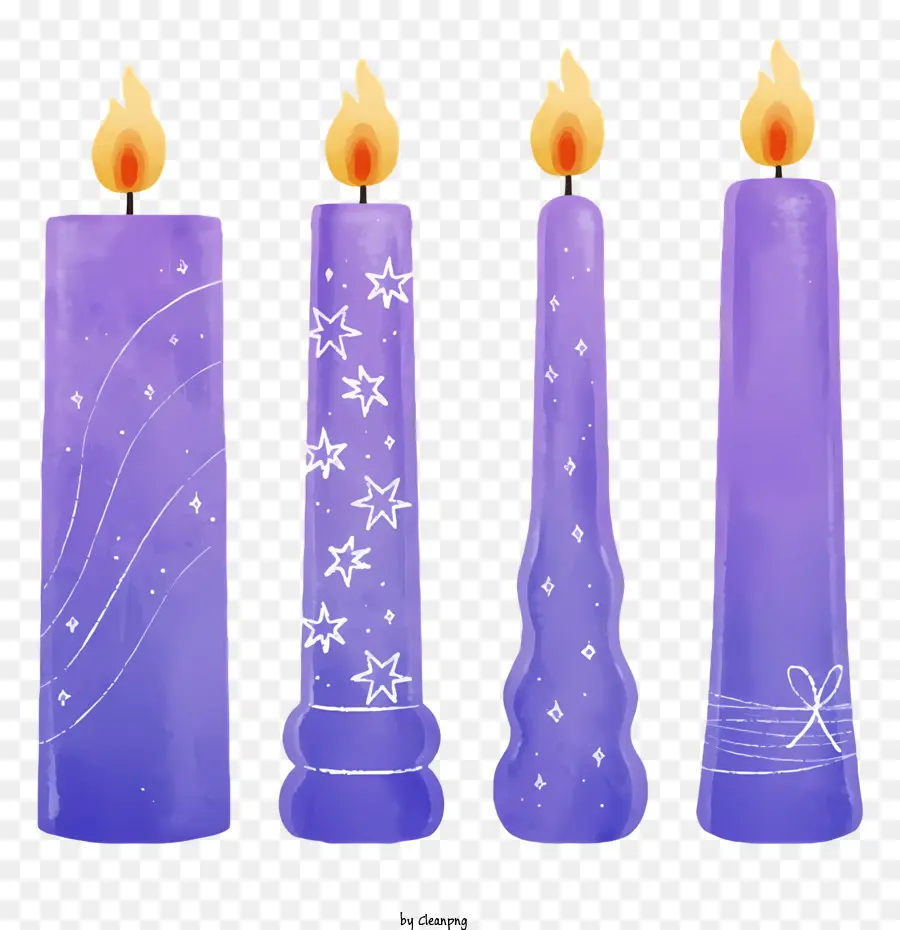 purple candle white light wax candle flame bright light