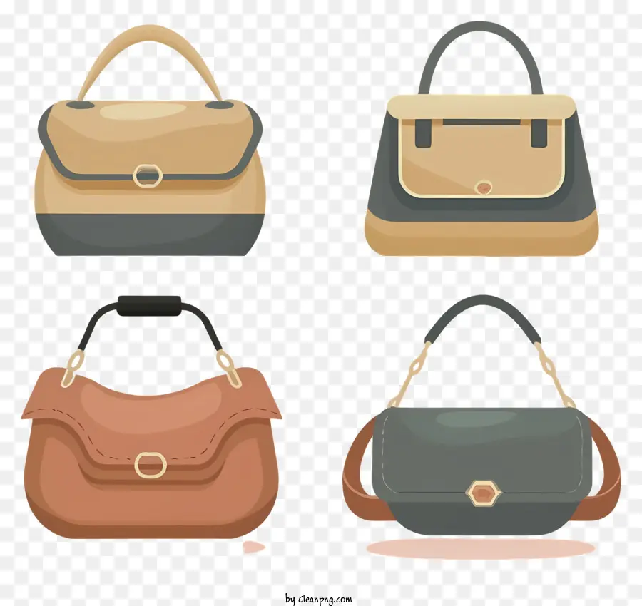sacchetti in pelle sacchetti fatti a mano borse in pelle marrone borse uniche - Tre borse fatte a mano uniche con varie caratteristiche
