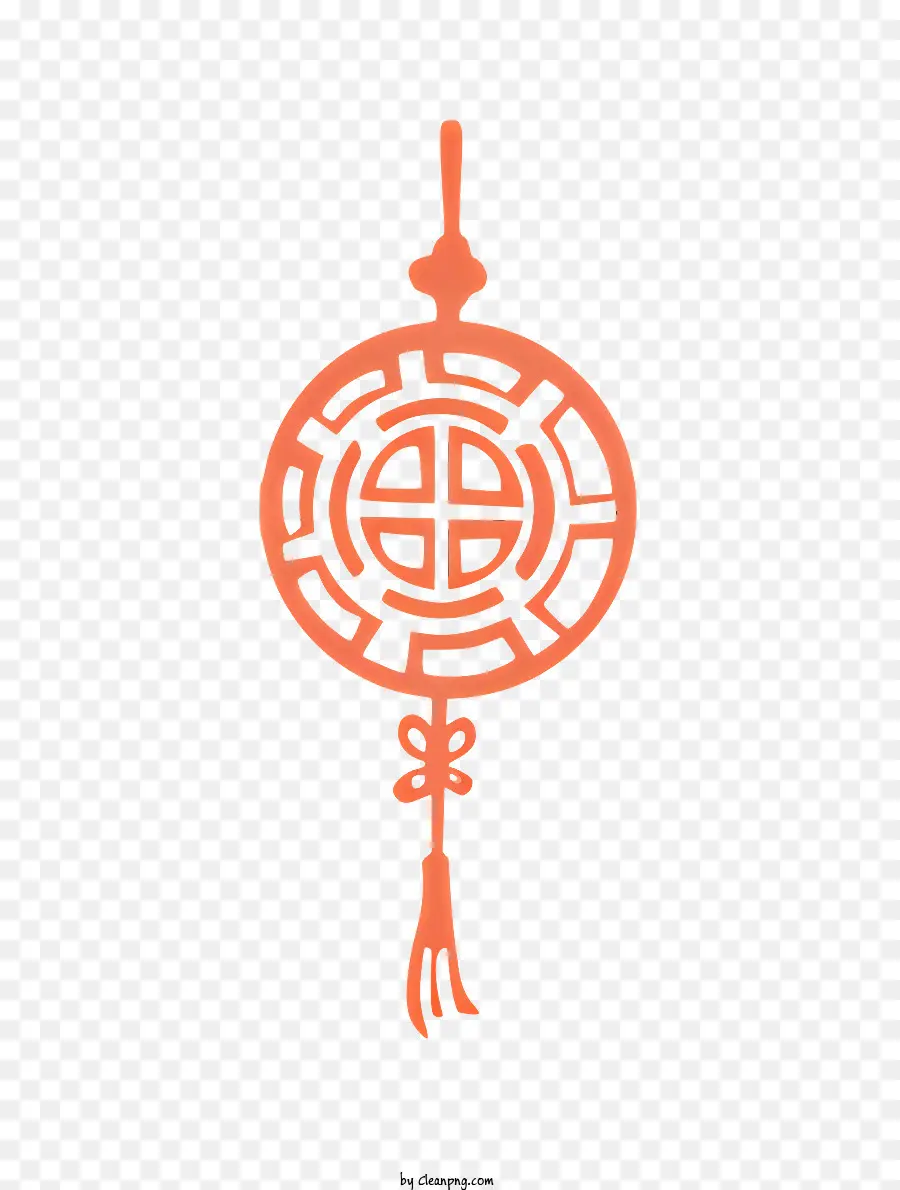 Biểu tượng nghệ thuật tối giản Biểu tượng tôn giáo Biểu tượng trừu tượng Vòng tròn màu cam - Vòng tròn màu cam đơn giản với bức tranh chéo trắng