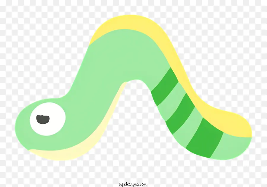 serpente verde serpente serpente a strisce giallo a strisce con due occhi serpente a bocca aperta - Serpente verde con striscia gialla e bocca aperta