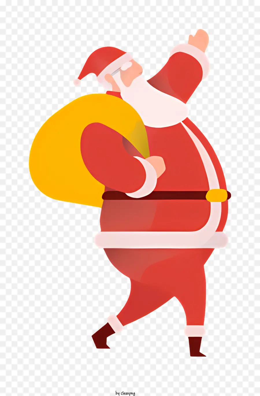 santa claus - Santa Claus trong bộ đồ màu đỏ với quà