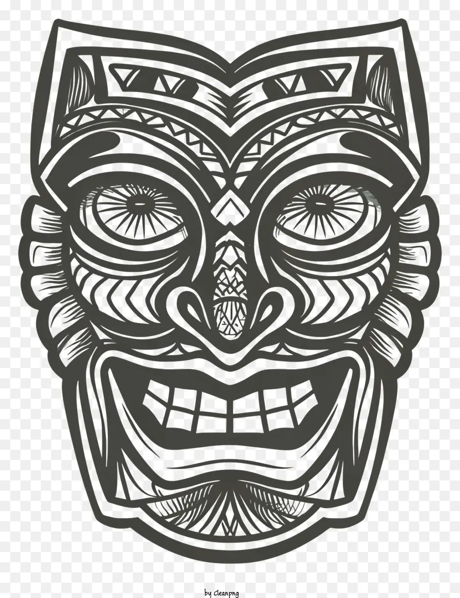 Maschera tribale Design intagliato Metal Mask Tribale Maschera cerimoniale Eventi tribali - Maschera tribale con design intagliato per uso cerimoniale