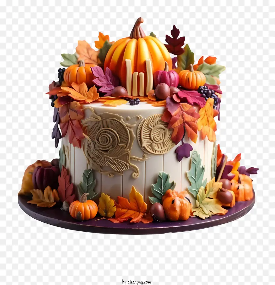 Torta del Ringraziamento Halloween Decorazione autunno decorazione di zucca torta autunnale - 