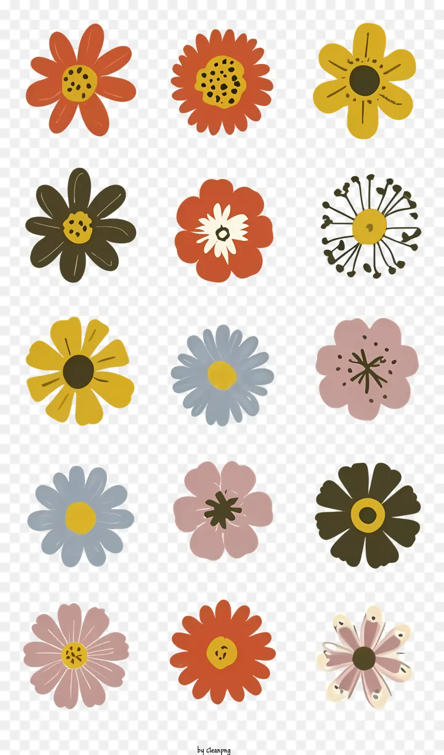 Gesteck - Gruppe von bunten Blumen in kreisförmiger Anordnung