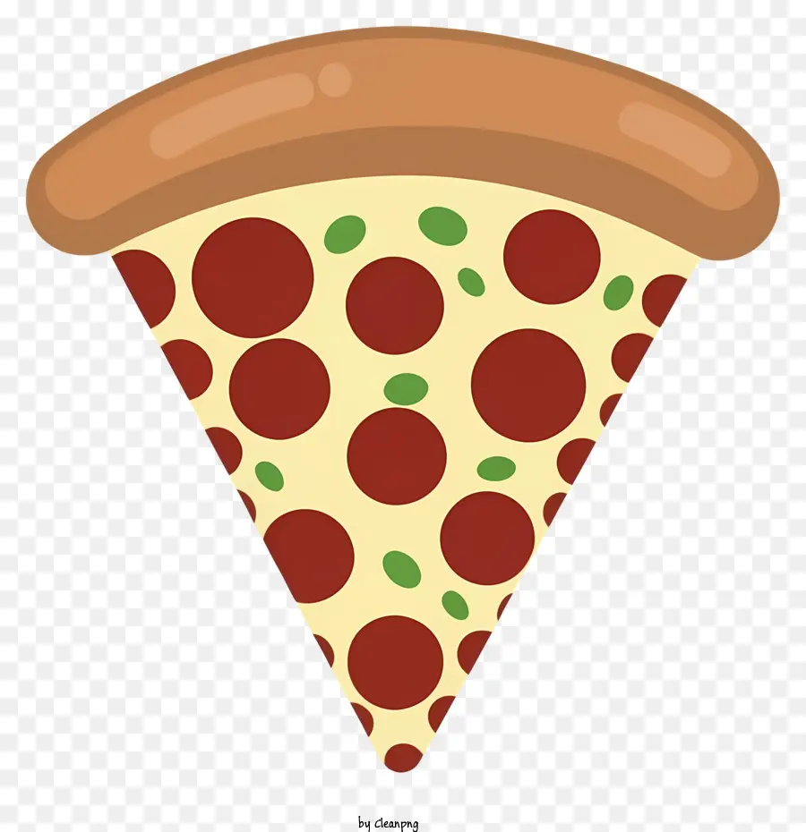 Pizza Slice - Bild von köstlichem Dreieck-geformter Pizzascheibe mit Belägen