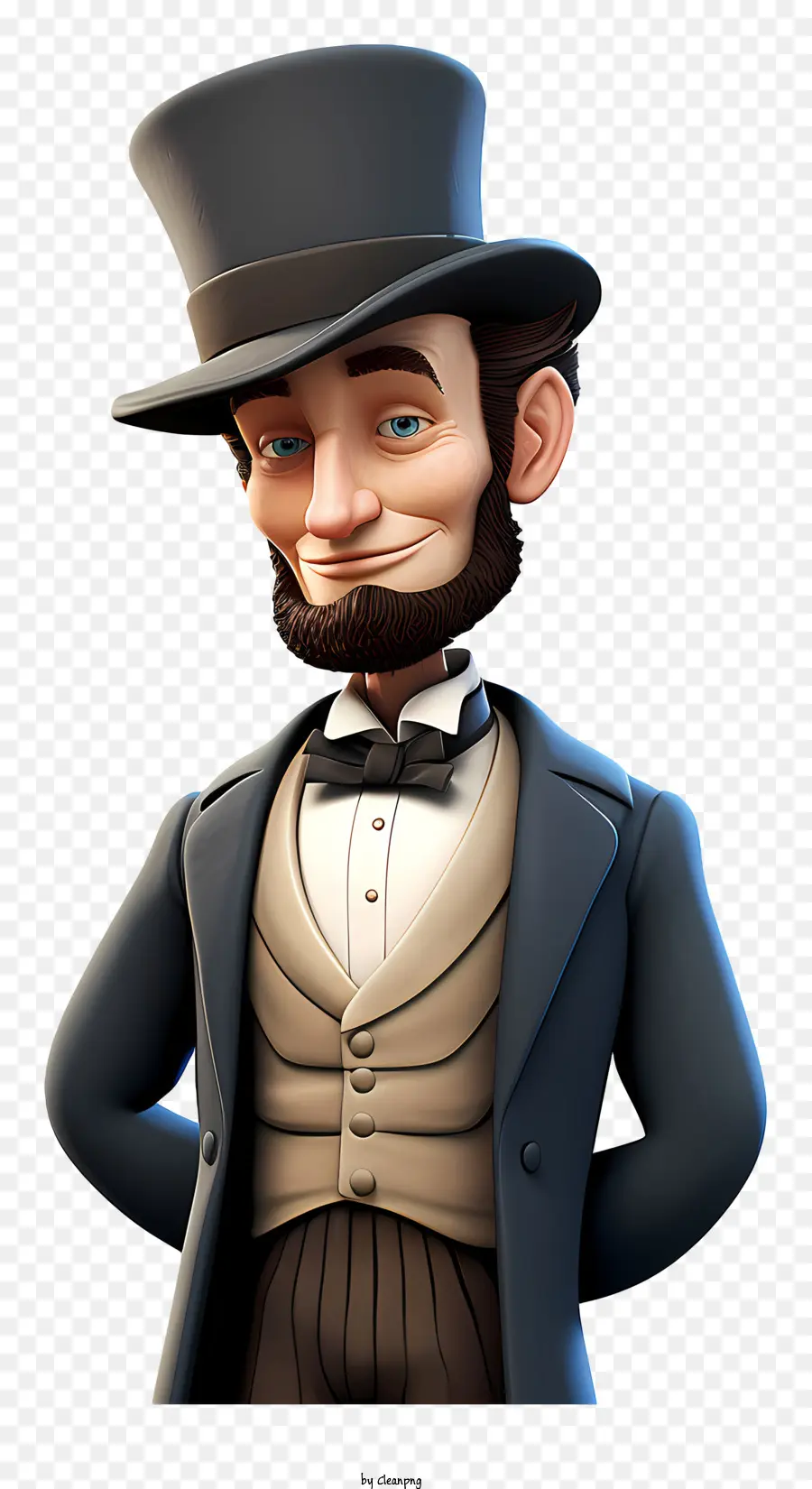 Mũ cao cấp - Hình ảnh hoạt hình của Stern Abraham Lincoln trong Top Hat
