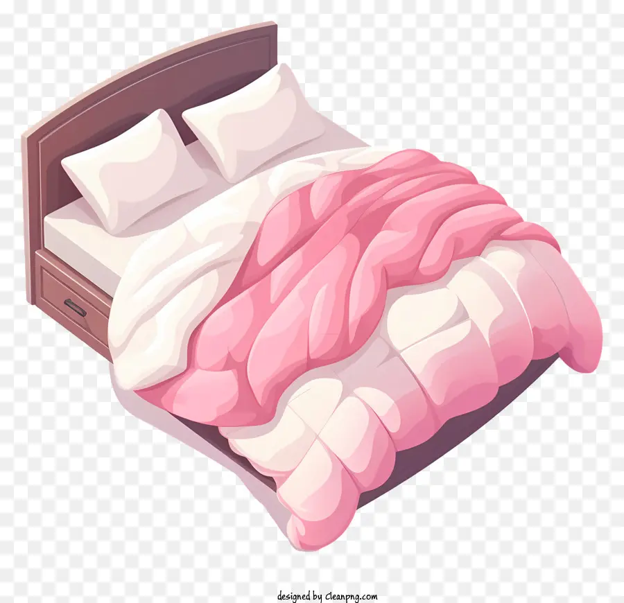 Rosa und weiße Bettwäsche Bettwäsche karierte Musterkissen Hülle weiße Kissen - Rosa und weiße Bettdecke auf kariertem Bettwäsche