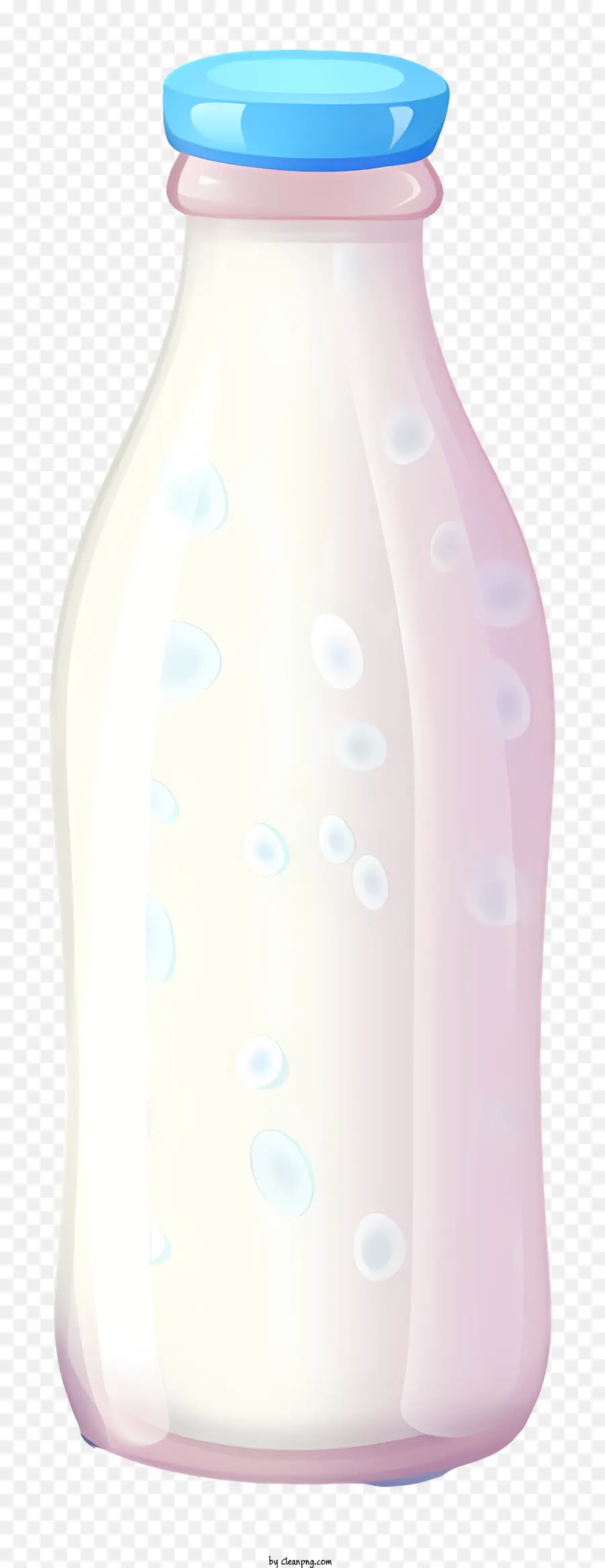 chai nhựa - Sữa trong chai nhựa có nắp màu xanh