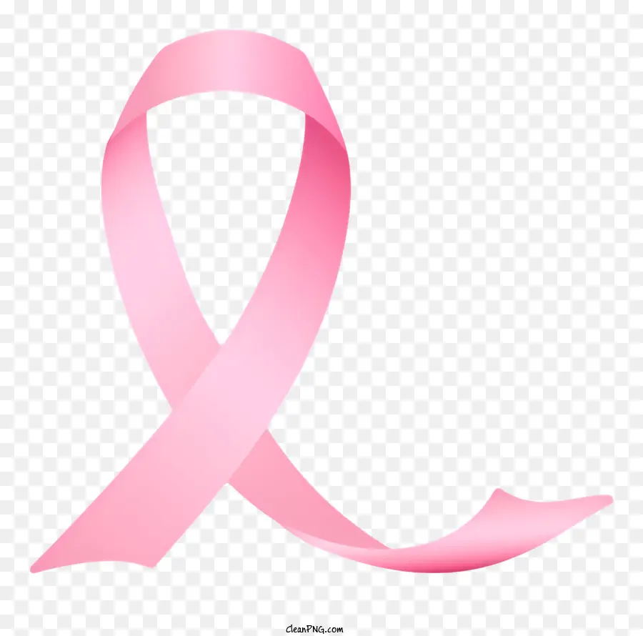 Brustkrebs Band - Pink Ribbon repräsentiert das Bewusstsein und die Hoffnung des Brustkrebs
