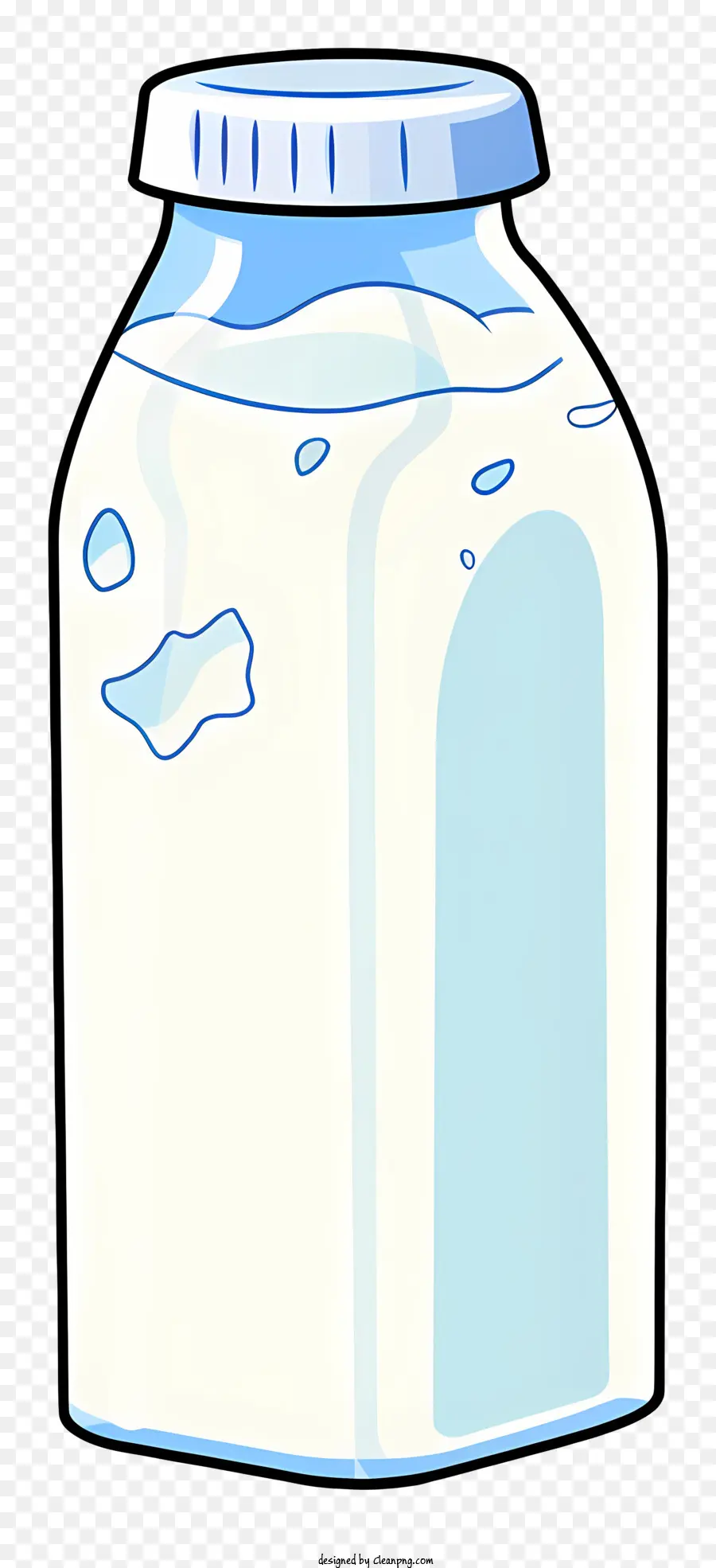 barattolo di vetro latte trasparente vetro latte opaco lucido vetro - Barattolo trasparente con latte opaco all'interno