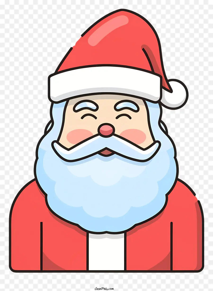 babbo natale - Babbo Natale sorridente in abbigliamento festivo
