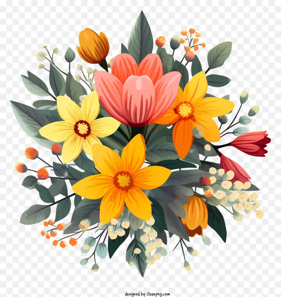 bouquet di fiori - Bouquet floreale con rose e altri fiori