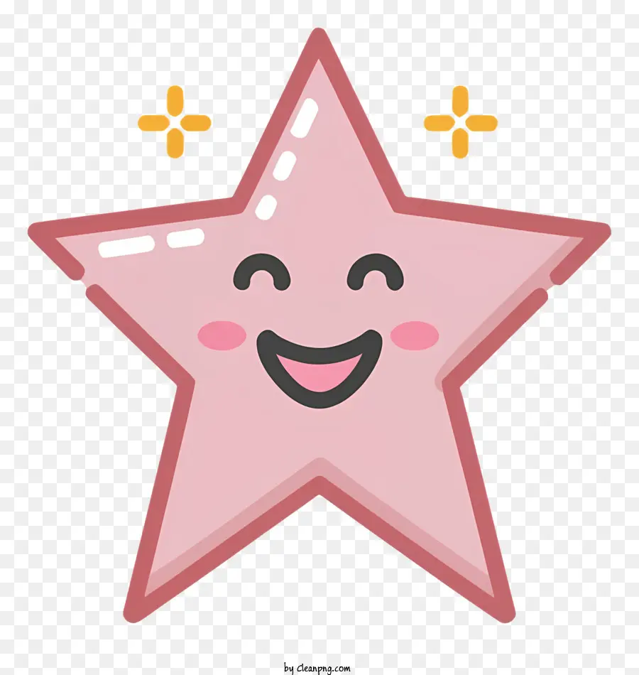 smiling star pink star with white stars white smiling face red dress with white bow golden halo