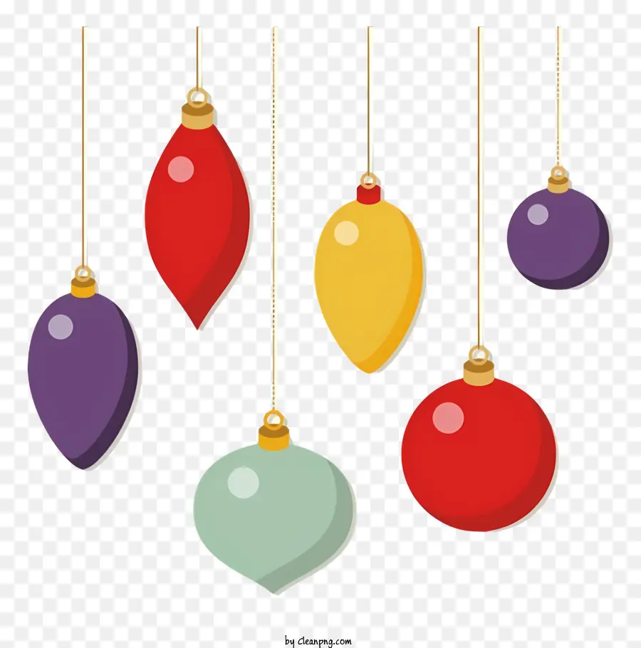 colorful ornaments hanging ornaments string ornaments yellow ornaments green ornaments