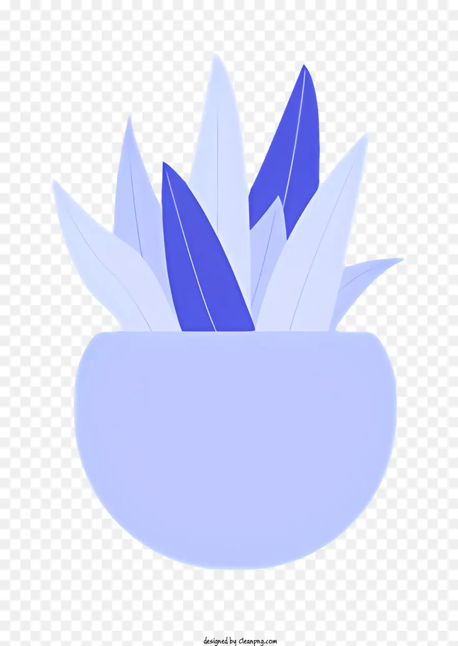 Gesteck - Blaue Schüssel mit weißen und lila Blumen gefüllt