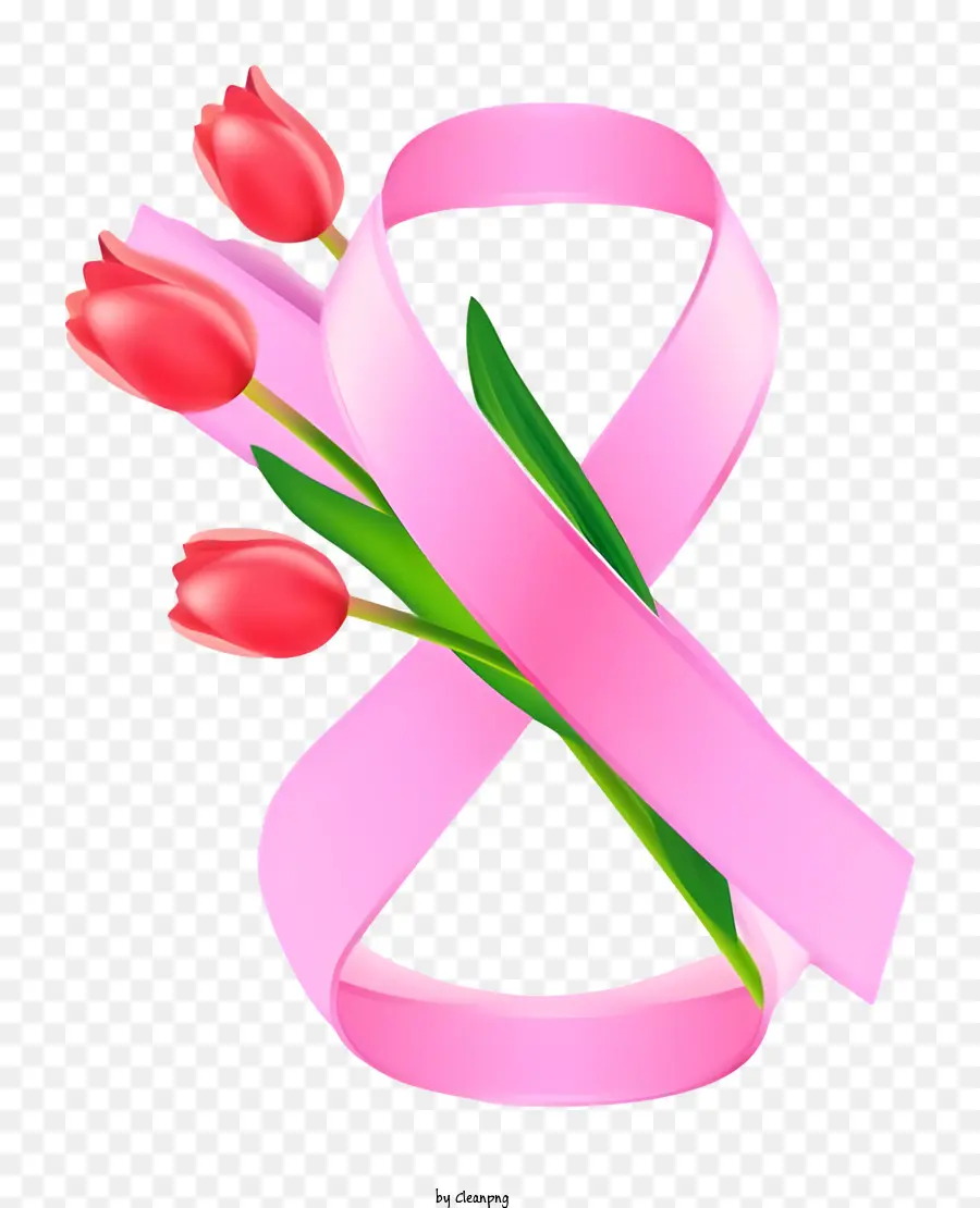 Brustkrebs Band - Pinkband symbolisiert das Bewusstsein und die Unterstützung des Brustkrebses
