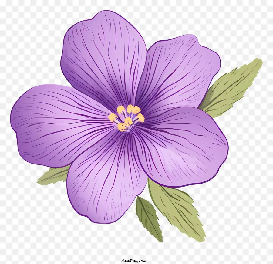 fiore viola - Vista ravvicinata di un fiore viola realistico