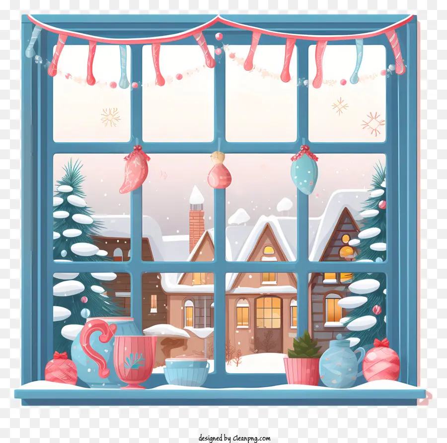 Pupazzo di neve - Scena invernale invocata con decorazioni e arredi accoglienti