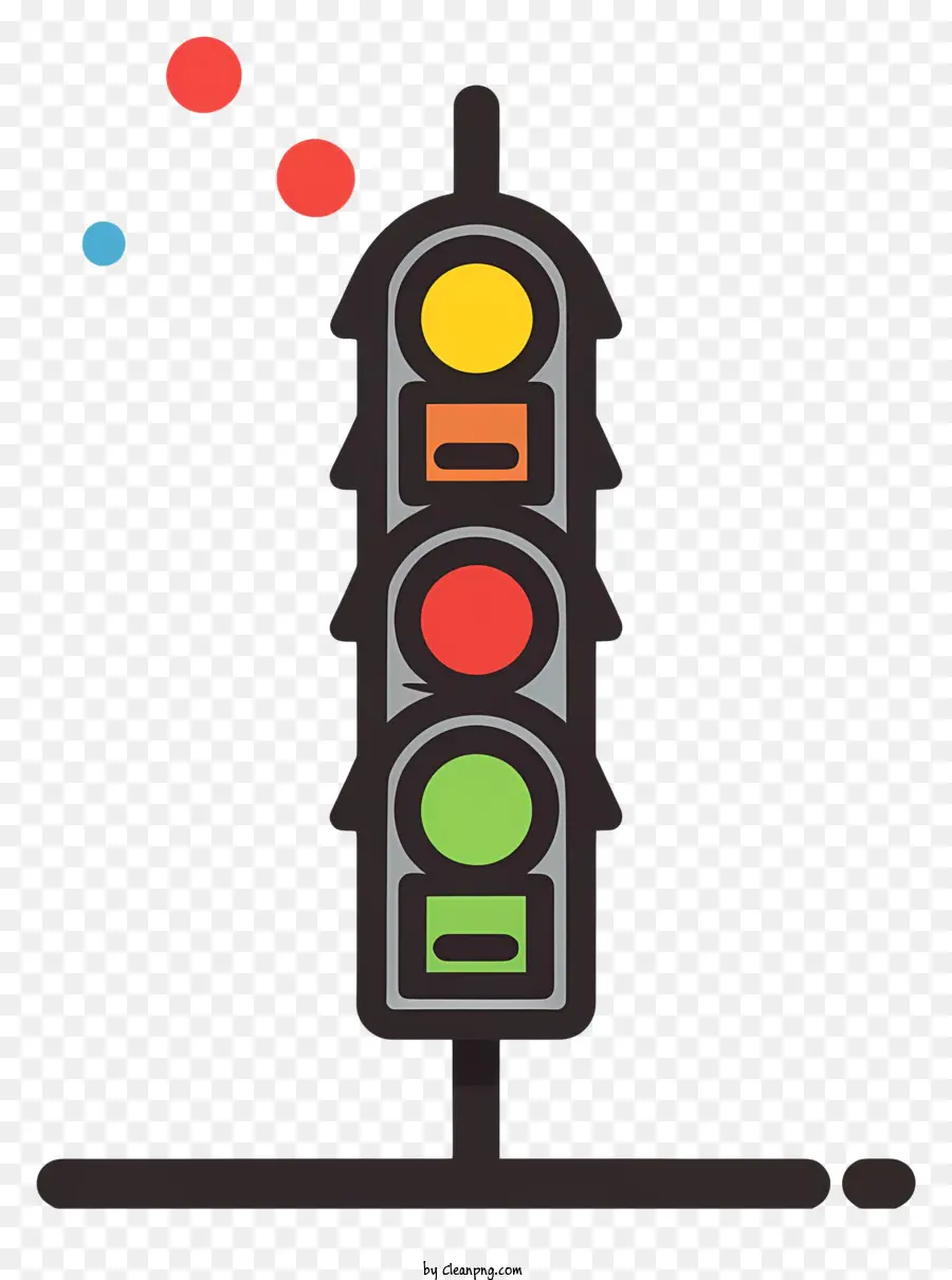 đèn giao thông - Đèn giao thông với đèn đỏ, xanh lá cây, màu vàng