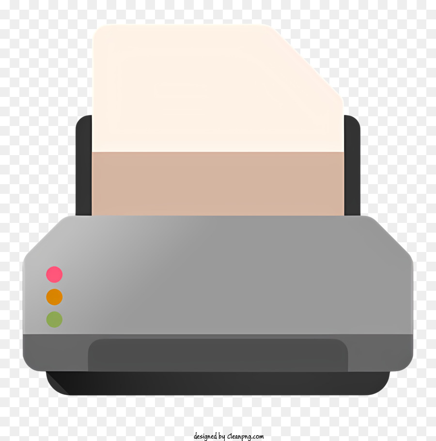 Black printer with white paper tray, open png download - 2288*2200